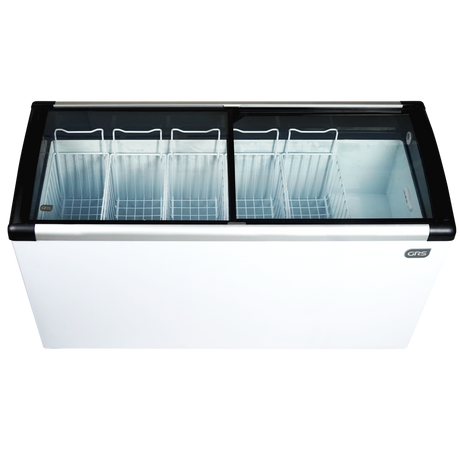 Glass Door Chest Freezer 9.6 CU