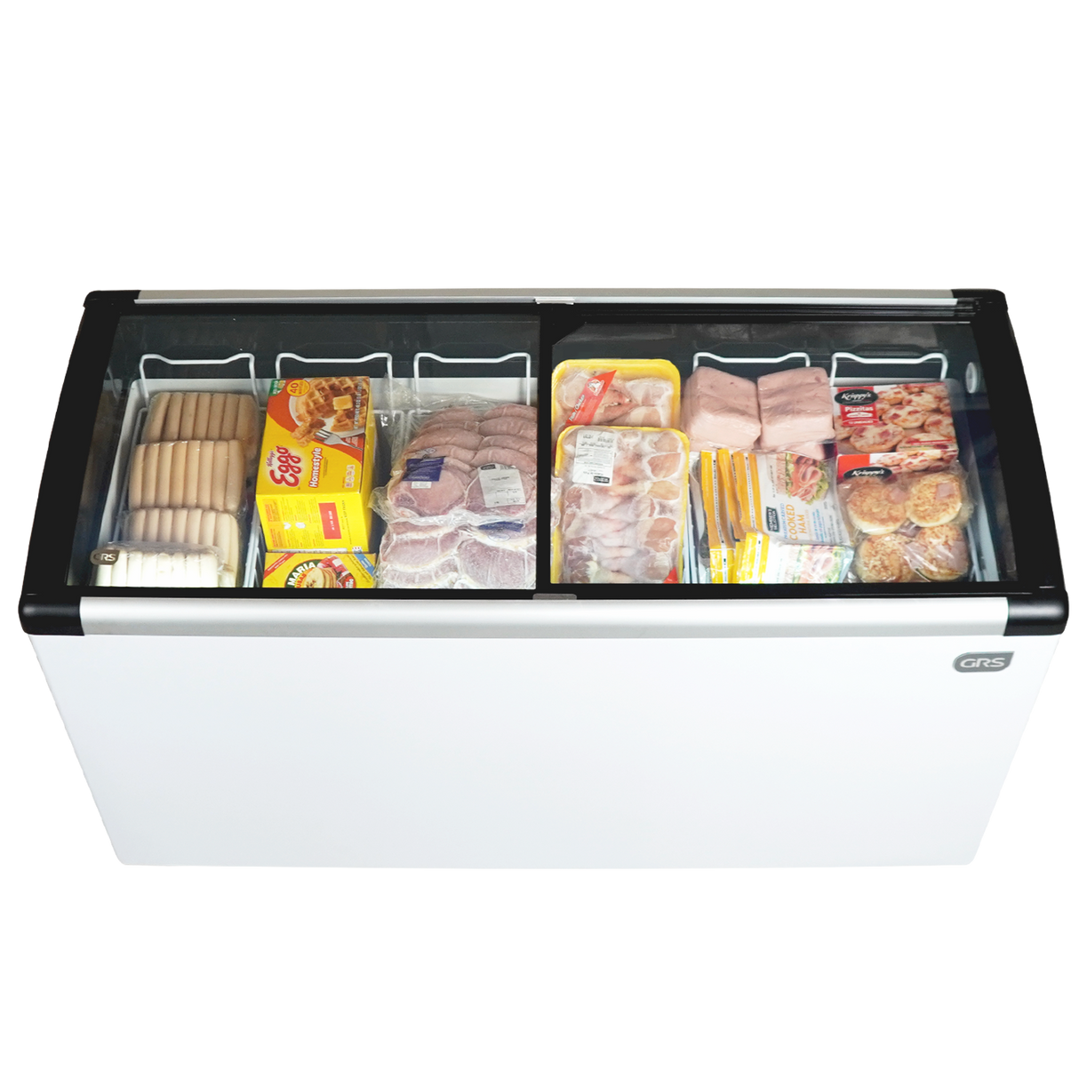 Glass Door Chest Freezer 9.6 CU